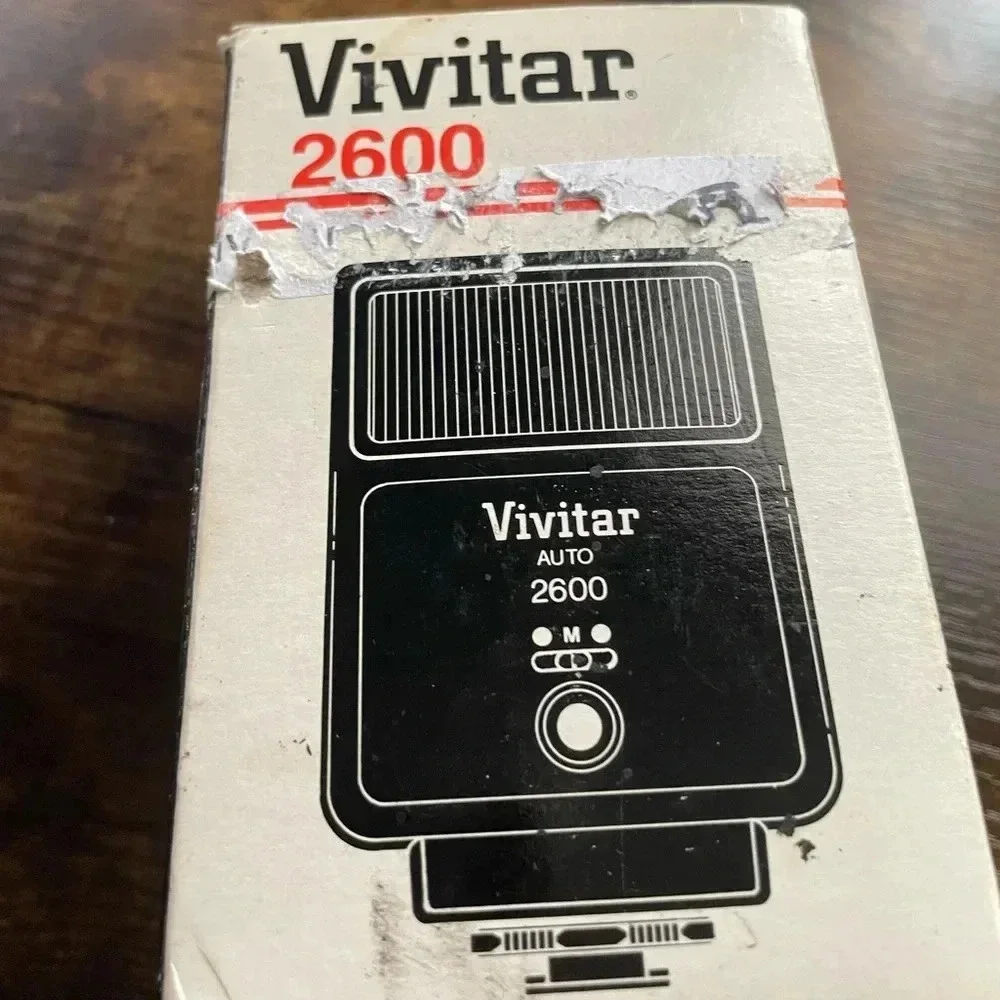 Vivitar 2600 Auto Electronic Flash For Camera Computer Blitz Guide#DIN 21/m:18”